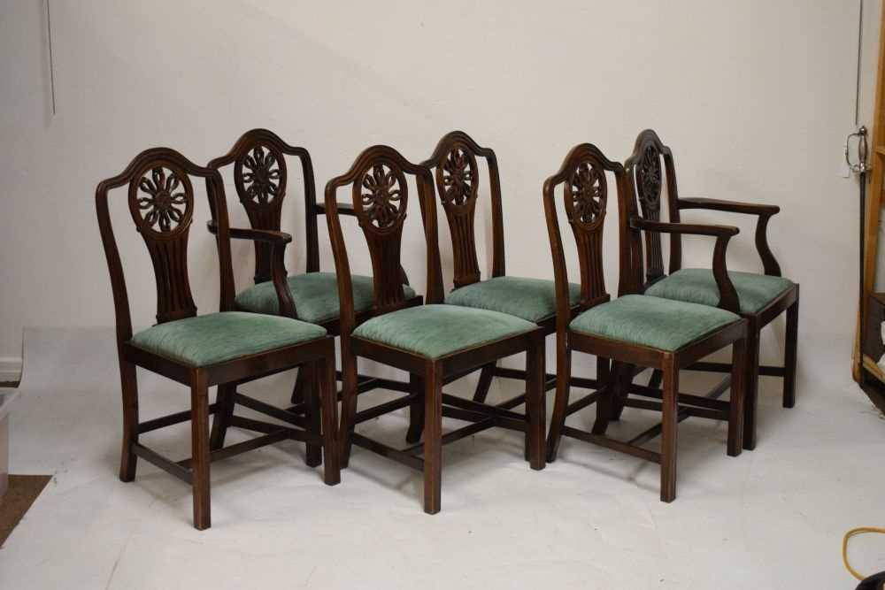 Set of six Hepplewhite-style dining chairs - Image 2 of 7