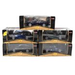 Maisto 1/18 scale 'Premiere Edition' - Five boxed diecast model vehicles