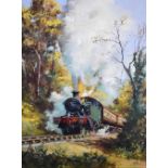 Alan King - Oil on canvas - 'Steam Into Autumn'