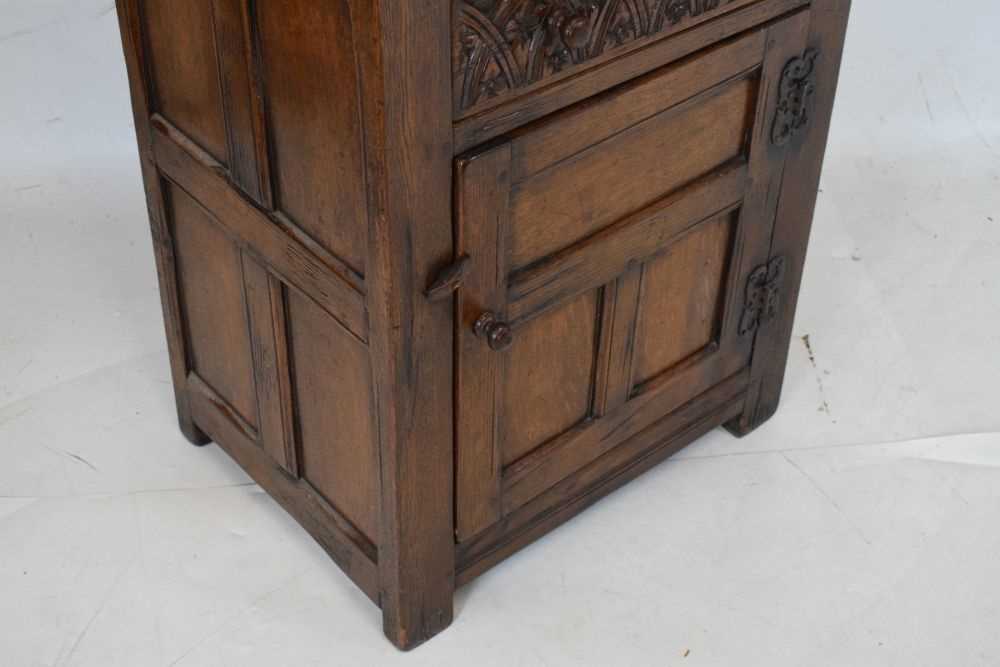 Small old reproduction press or court cupboard - Image 5 of 7