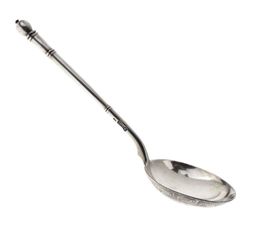 Late 20th Century '84' standard silver Russian spoon