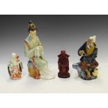 Four assorted Asian figures