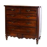 19th Century mahogany bowfront chest of drawers