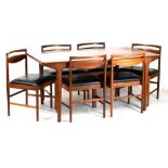 Macintosh of Kirkcaldy 1970s teak dining table and chairs