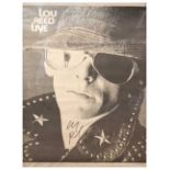 Lou Reed signed poster