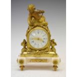 19th Century French mantel clock with later movement