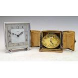 Two Art Deco desk clocks