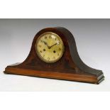 Early 20th Century mahogany 'Napoleon Hat' clock