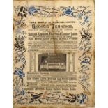 Victorian printed pictorial advert for George Jennings 'Sanitary Engineers'