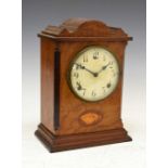 Early 20th Century inlaid walnut mantel clock