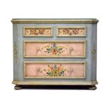 Tyrolean painted chest of drawers