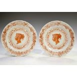 Royal Interest - Pair of Royal Worcester Queen Victoria Golden Jubilee plates