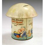 Lucie Attwell 'Fairy House' money box tin