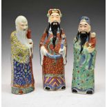 Three large 20th Century Chinese porcelain figures