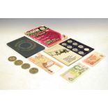 Quantity of Coins, banknotes and coin magazines