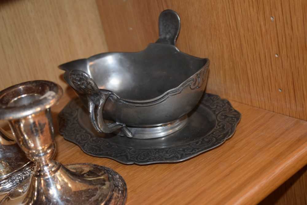 Small quantity of silver plate and pewter - Image 7 of 8