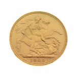 Gold Coin - Edward VII sovereign, 1905