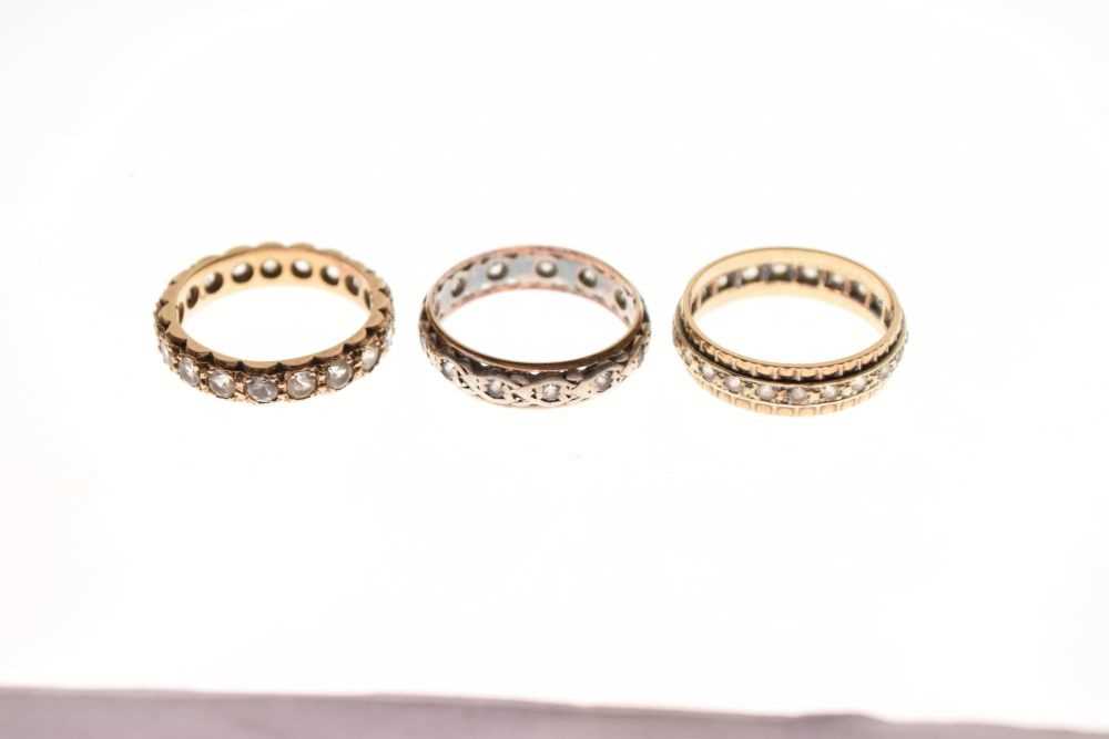 Three eternity rings - Image 2 of 5