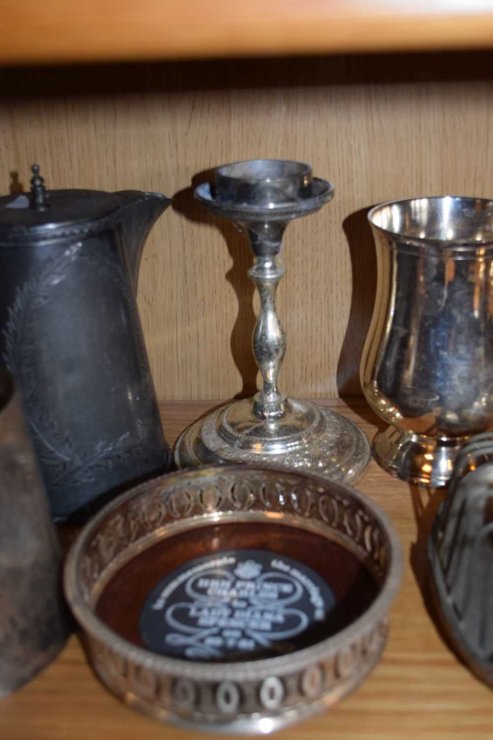 Small quantity of silver plate and pewter - Image 4 of 8