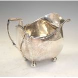 George III silver milk jug