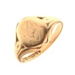 9ct gold signet ring