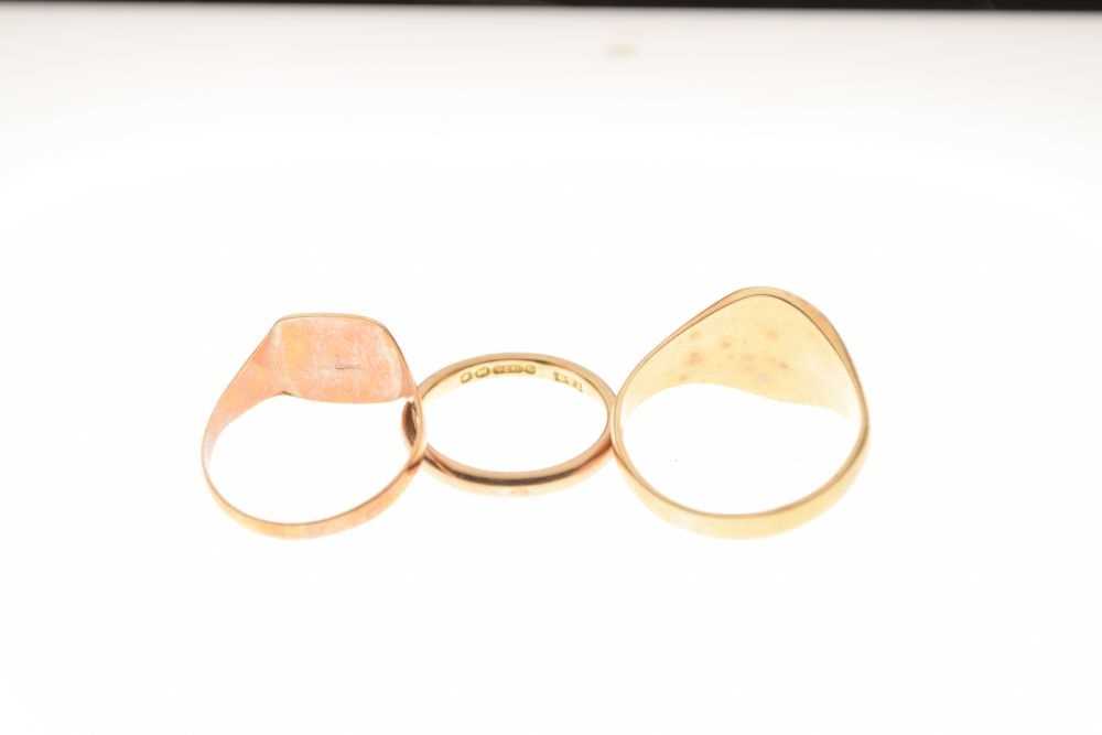 Two 9ct signet rings - Image 4 of 5