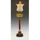 20th Century oil lamp of column form