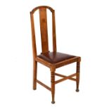 Art Deco oak side chair