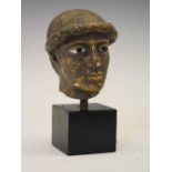 Gilt bust of a classical-style figure