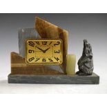 Art Deco novelty mantel clock