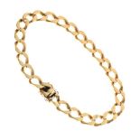 9ct gold curb-link bracelet