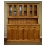 Modern glazed pine dresser