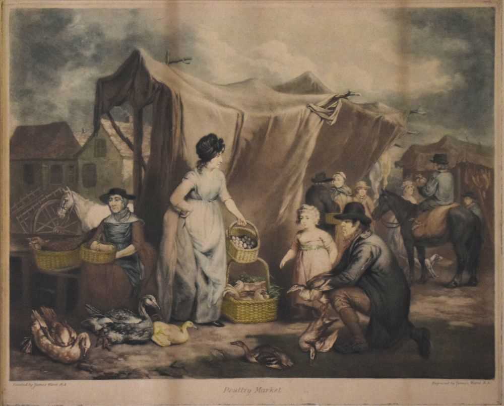 Mezzotint - Poultry market