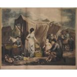 Mezzotint - Poultry market