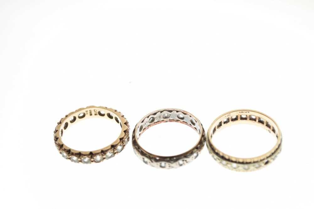 Three eternity rings - Image 5 of 5
