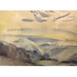 Donald Wilkinson - Watercolour - Landscape (possibly Bowerdale)