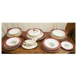 Part Wedgewood 'Mayfield' pattern dinner service