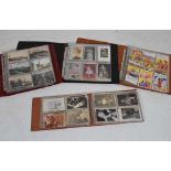 Quantity of postcards in four albums