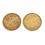 Coins - Two Victorian gold half sovereigns, 1894 & 1900