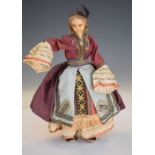 Vintage doll in Spanish costume