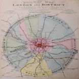 Collection of late 19th and later London Railway maps, Insurance maps, etc