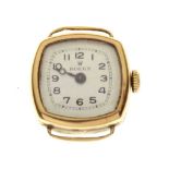 George V lady's 18ct gold cased wristwatch, dial marked 'Rolex'