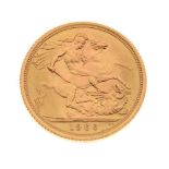 Coins - Elizabeth II gold sovereign, 1966