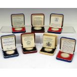 Coins - Quantity of Royal Mint silver crowns in presentation boxes, etc