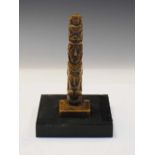 Cold cast resin Native American style totem