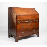 Mid 18th Century inlaid mahogany bureau