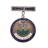 North Borneo Darvel Tobacco Plantation silver and enamel Service Award medallion