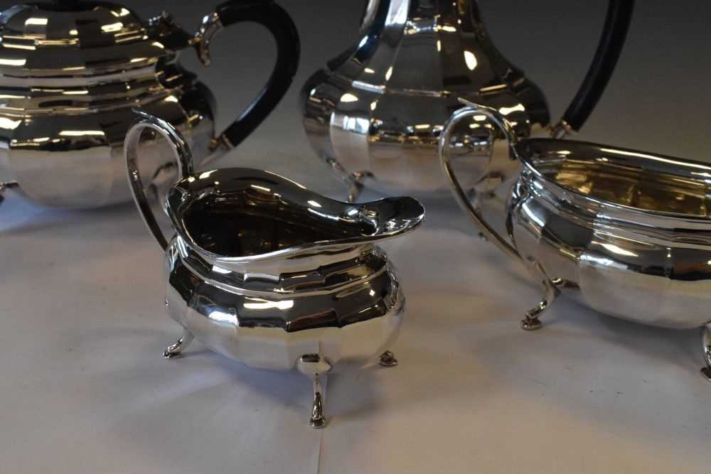 George V four-piece silver set - Image 2 of 7