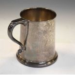 Elizabeth II silver mug