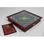 Monopoly Collectors Edition board game, in original glazed wooden case